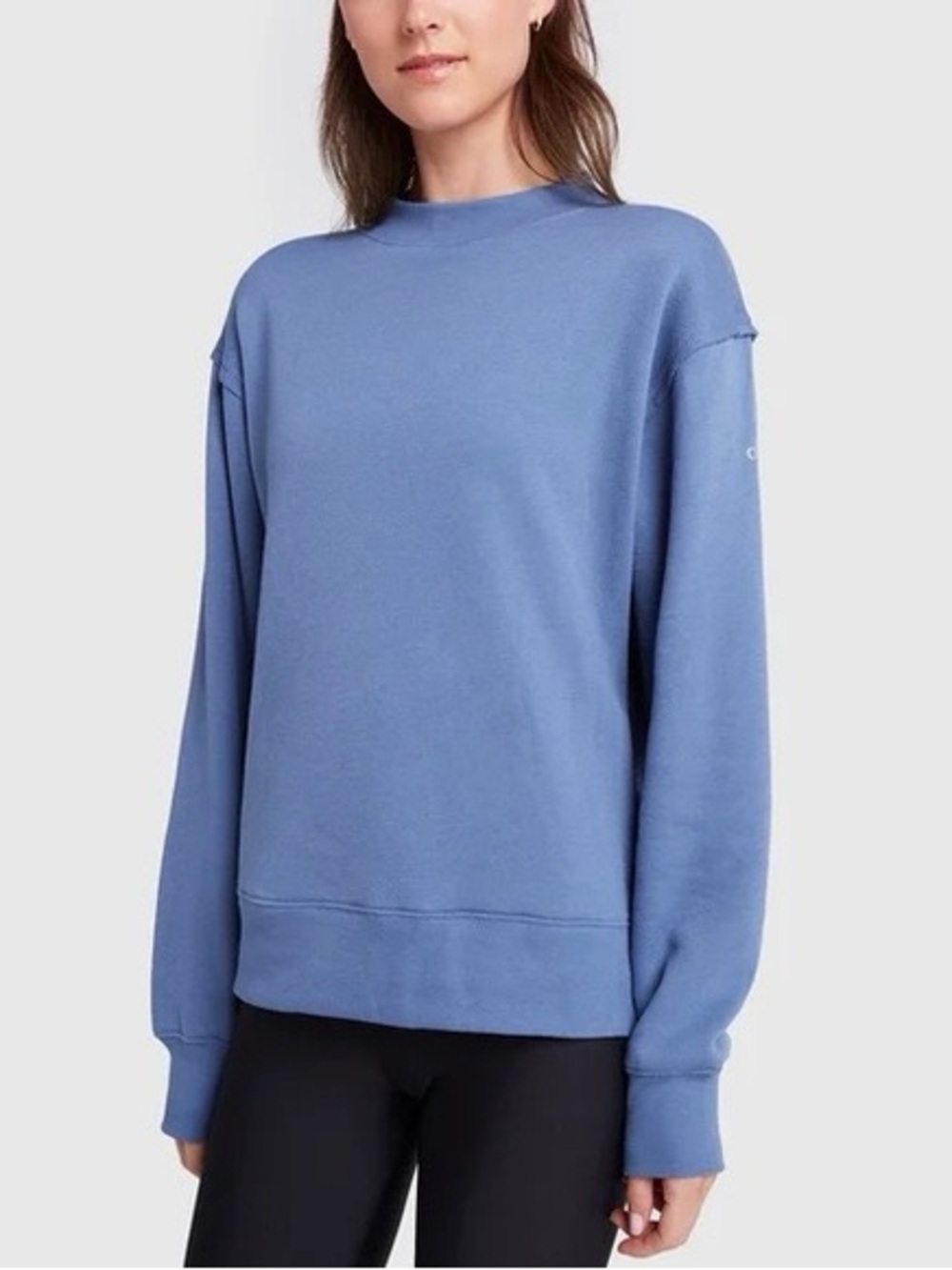 Alo yoga mock neck sweatshirt blue purple
